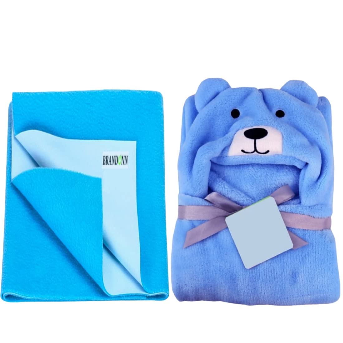 First Kick New Born Baby Gift Set Combo Pack for Baby Boys and Baby Girls Pack of 2 Pcs Blue Dogs