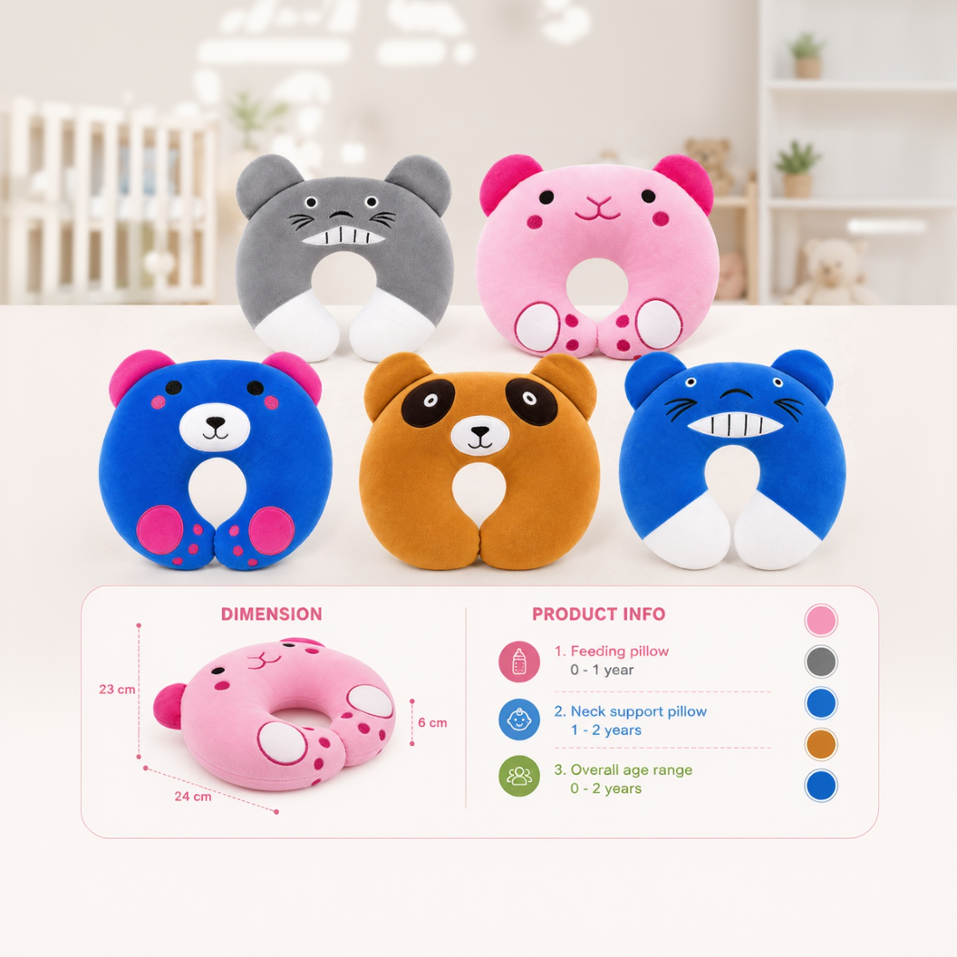 BRANDONN Baby U-Shaped Neck Support & Feeding Pillow