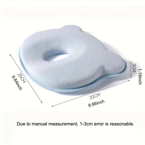 BRANDONN Baby Memory foam Apple Shaped Neck Support Pillow for Head