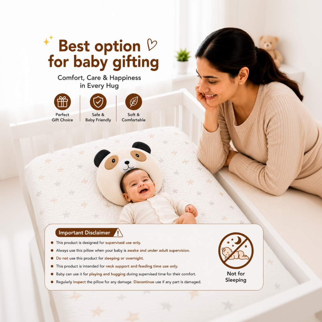 BRANDONN Baby U-Shaped Neck Support & Feeding Pillow