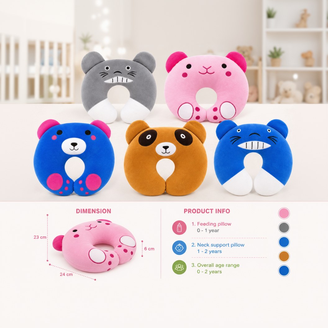 BRANDONN Baby U-Shaped Neck Support & Feeding Pillow