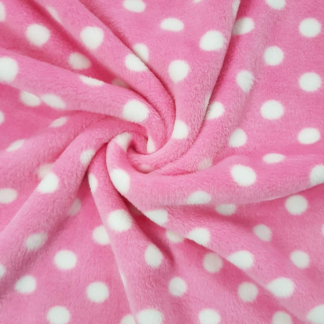 BRANDONN Newborn Ultrasoft Double Layered Polka Printed Wrapper Cum Baby Blanket for Babies