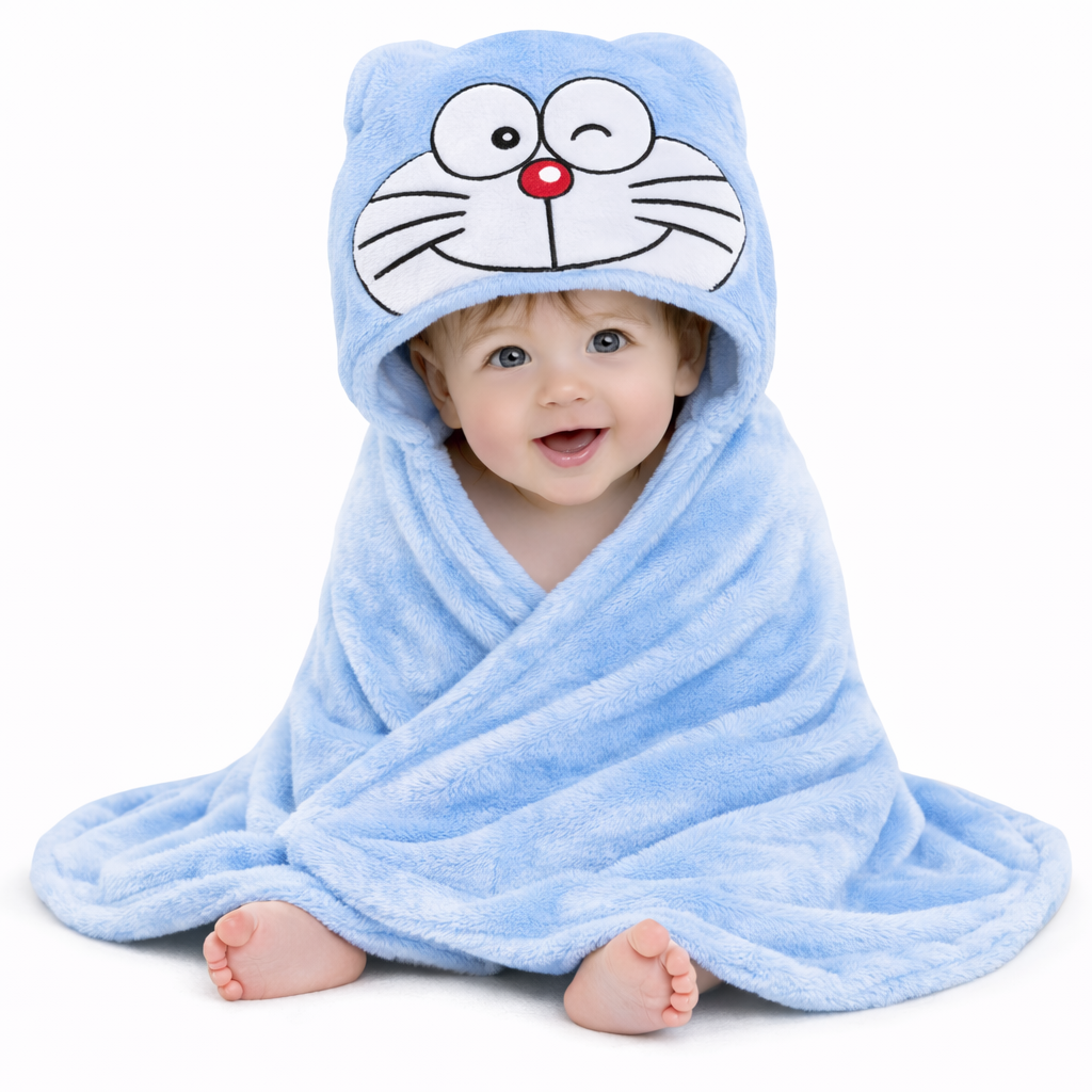 BRANDONN UltraSoft Hooded Baby Bath Towel