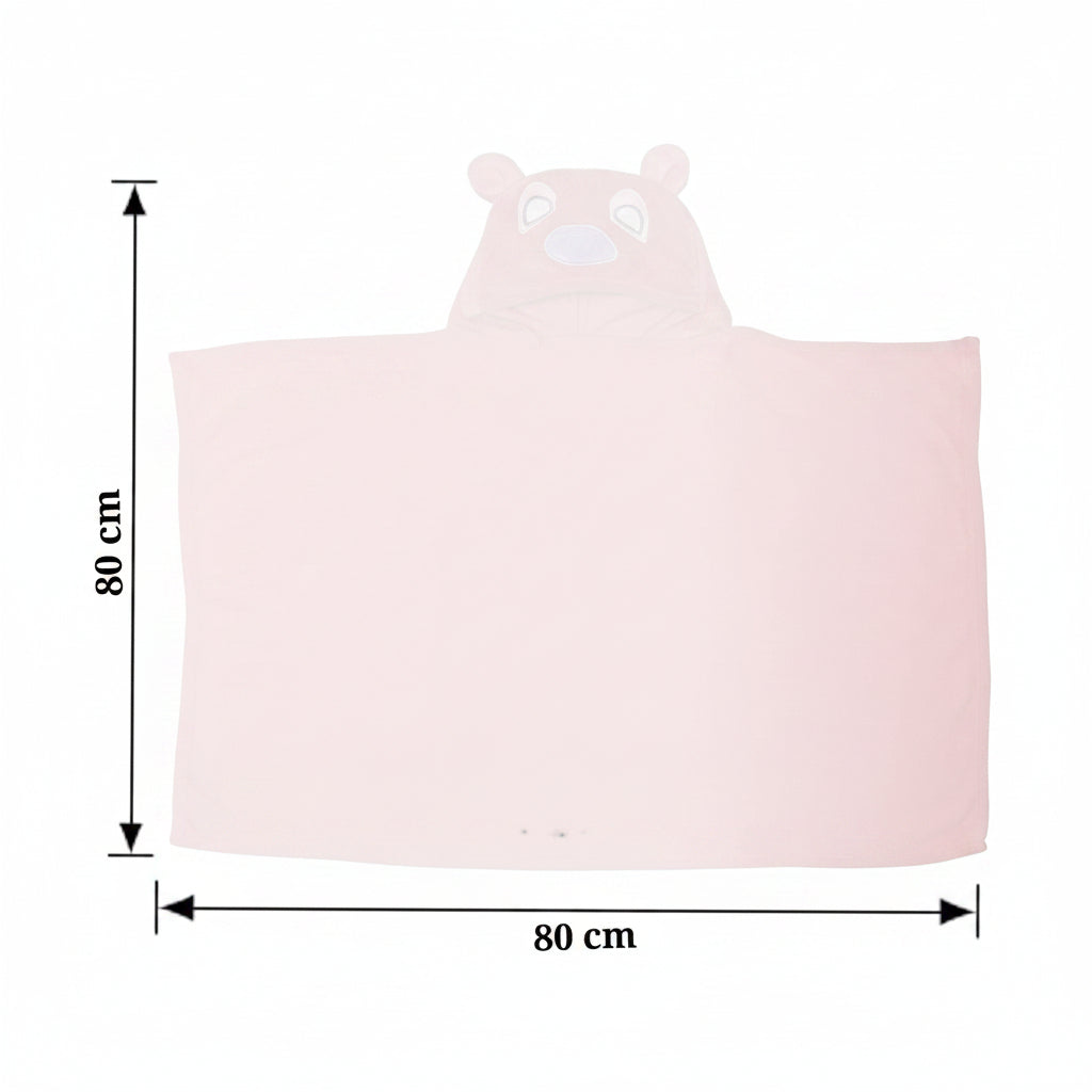 BRANDONN Baby Hooded Swaddle Blanket Combo Pack of 2 for Newborns (0–6 Months, 83 × 80 cm)