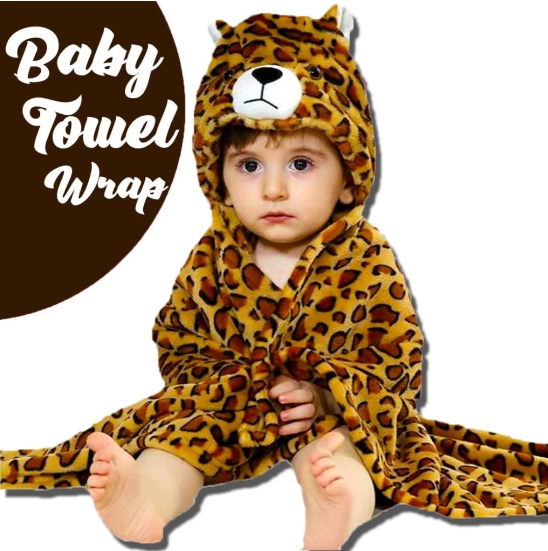 BRANDONN Baby Hooded Swaddle Blanket Combo Pack of 2 for Newborns (0–6 Months, 83 × 80 cm)