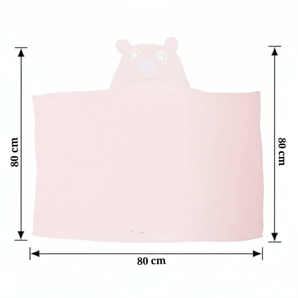 BRANDONN Baby Hooded Swaddle Blanket Combo Pack of 2 for Newborns (0–6 Months, 83 × 80 cm)