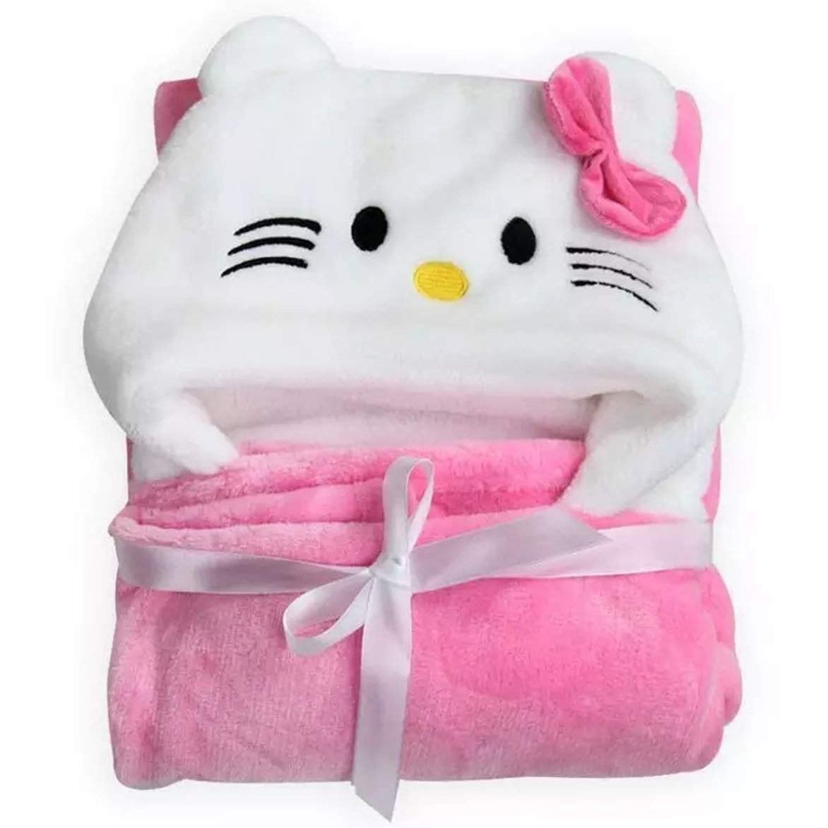 BRANDONN Baby Hooded Swaddle Blanket Combo Pack of 2 for Newborns (0–6 Months, 83 × 80 cm)