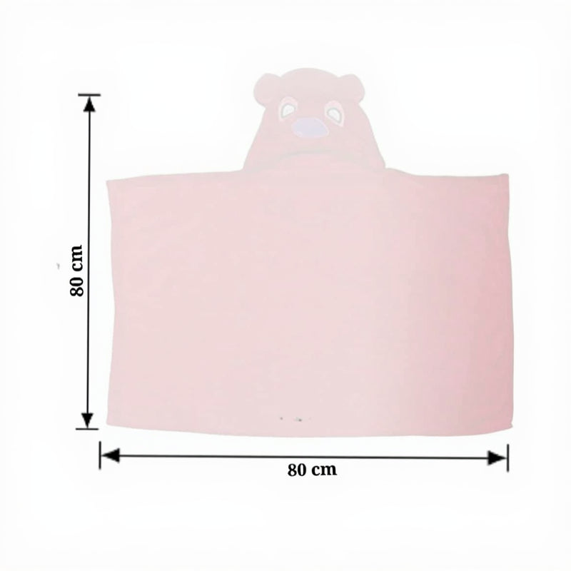 BRANDONN Baby Hooded Swaddle Blanket Combo Pack of 2 for Newborns (0–6 Months, 83 × 80 cm)