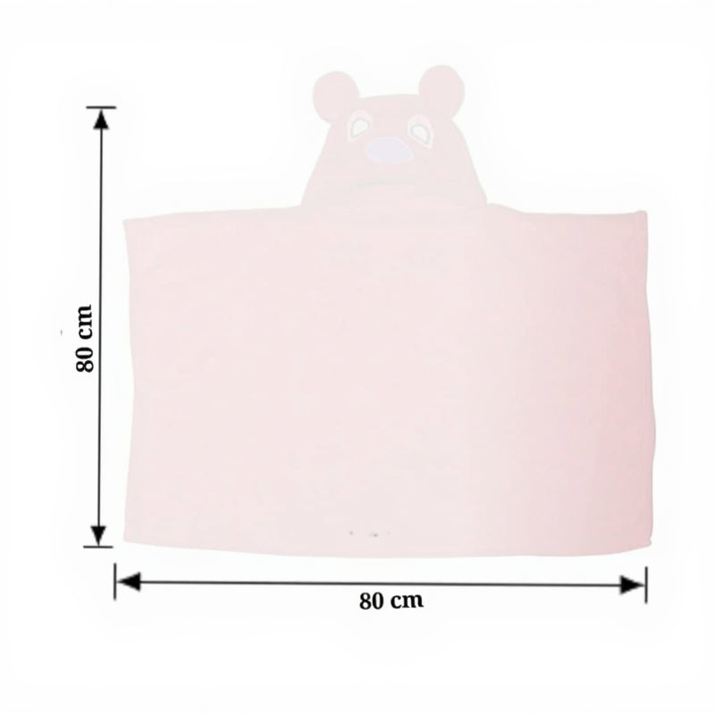BRANDONN Baby Hooded Swaddle Blanket Combo Pack of 2 for Newborns (0–6 Months, 83 × 80 cm)