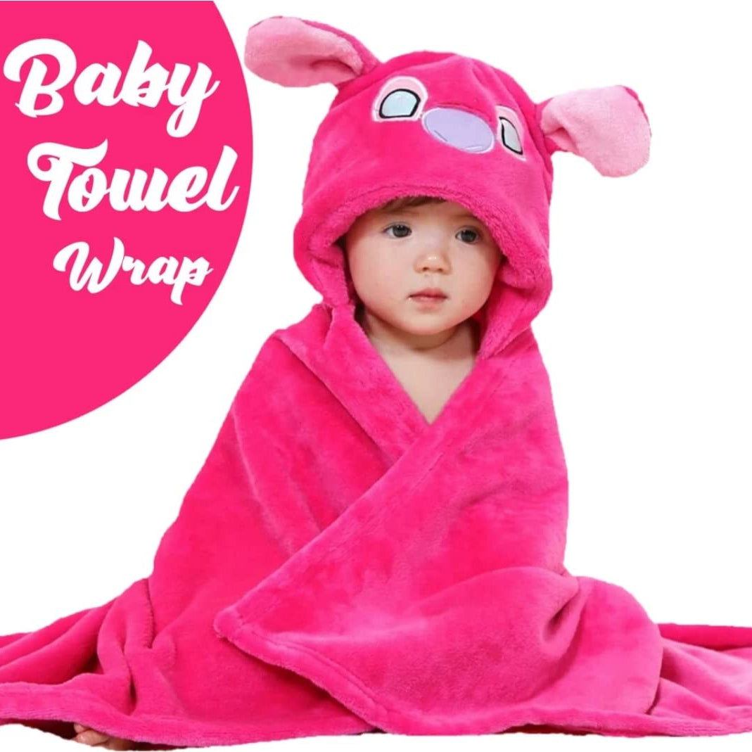 BRANDONN Baby Hooded Swaddle Blanket Combo Pack of 2 for Newborns (0–6 Months, 83 × 80 cm)