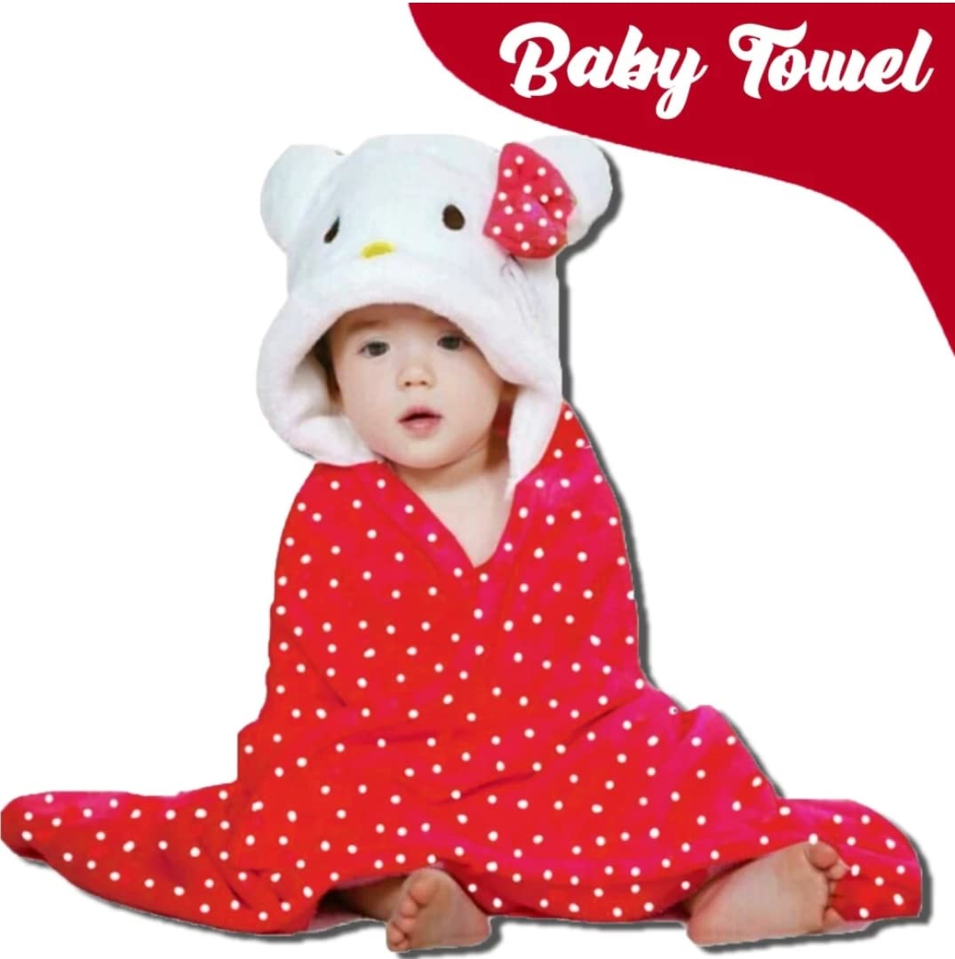 BRANDONN Baby Hooded Swaddle Blanket Combo Pack of 2 for Newborns (0–6 Months, 83 × 80 cm)