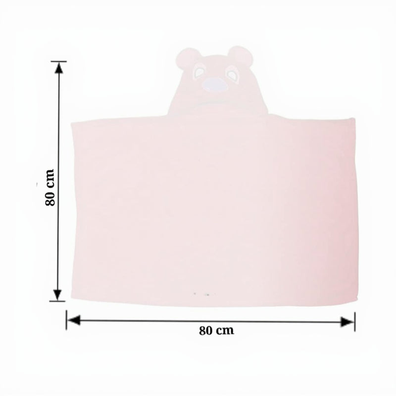 BRANDONN Baby Hooded Swaddle Blanket Combo Pack of 2 for Newborns (0–6 Months, 83 × 80 cm)