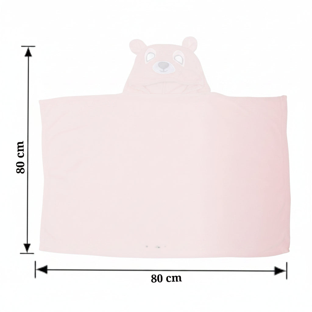 BRANDONN Baby Hooded Swaddle Blanket Combo Pack of 2 for Newborns (0–6 Months, 83 × 80 cm)