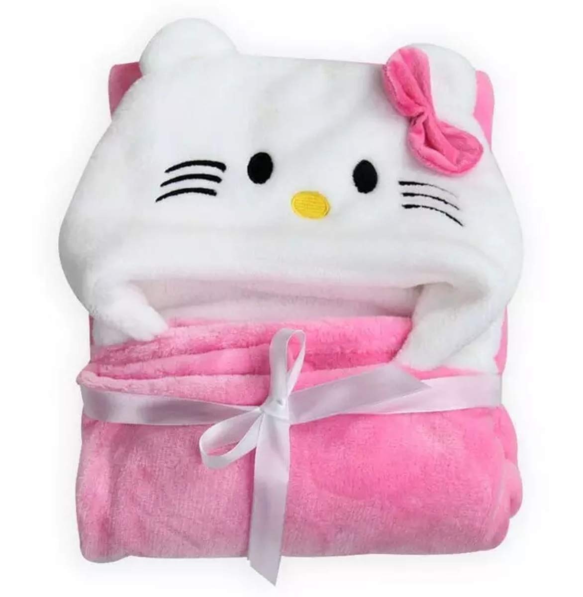 BRANDONN Baby Hooded Swaddle Blanket Combo Pack of 2 for Newborns (0–6 Months, 83 × 80 cm)