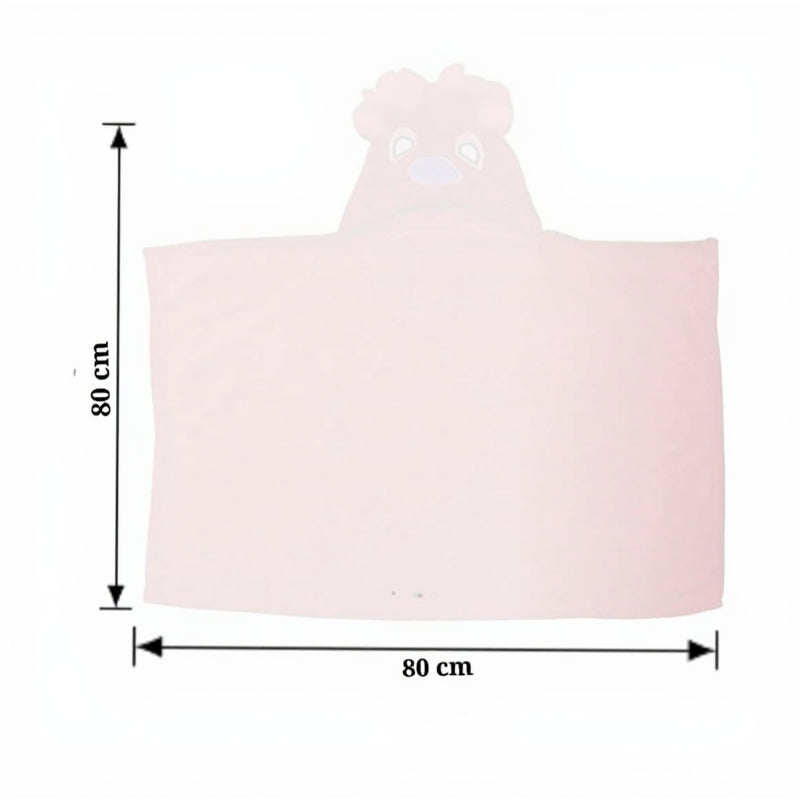 BRANDONN Baby Hooded Swaddle Blanket Combo Pack of 2 for Newborns (0–6 Months, 83 × 80 cm)