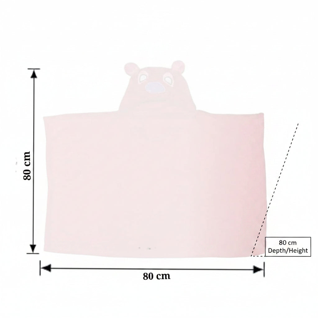 BRANDONN Baby Hooded Swaddle Blanket Combo Pack of 2 for Newborns (0–6 Months, 83 × 80 cm)