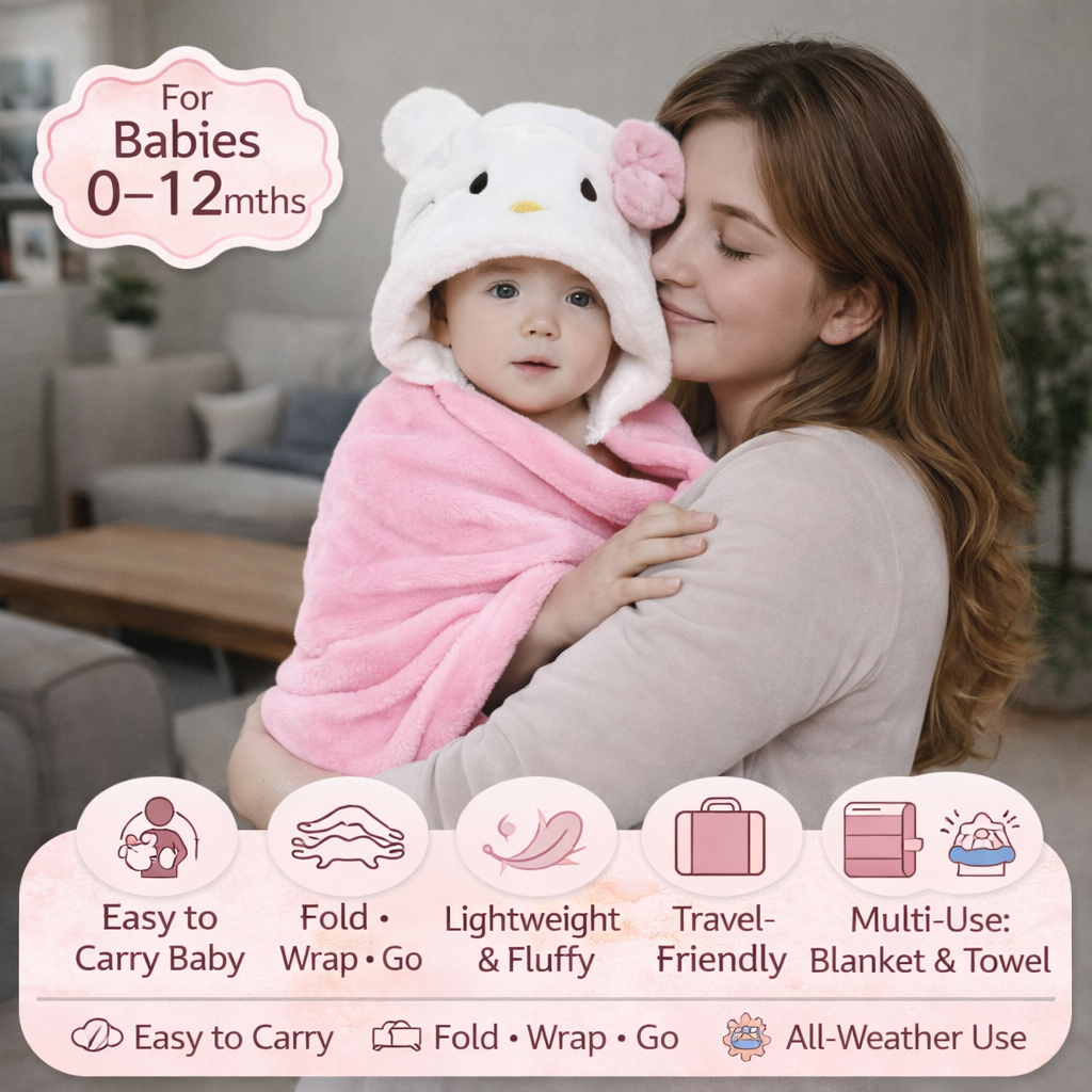 BRANDONN Newborn Baby Blanket Gift Set – Pack of 2 Swaddle Wraps (0–12 Months)
