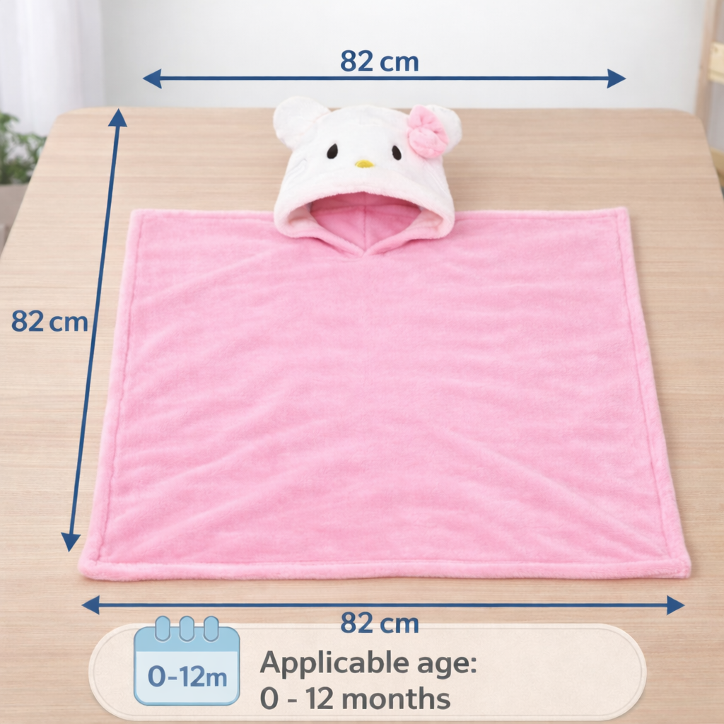BRANDONN UltraSoft Hooded Baby Bath Towel
