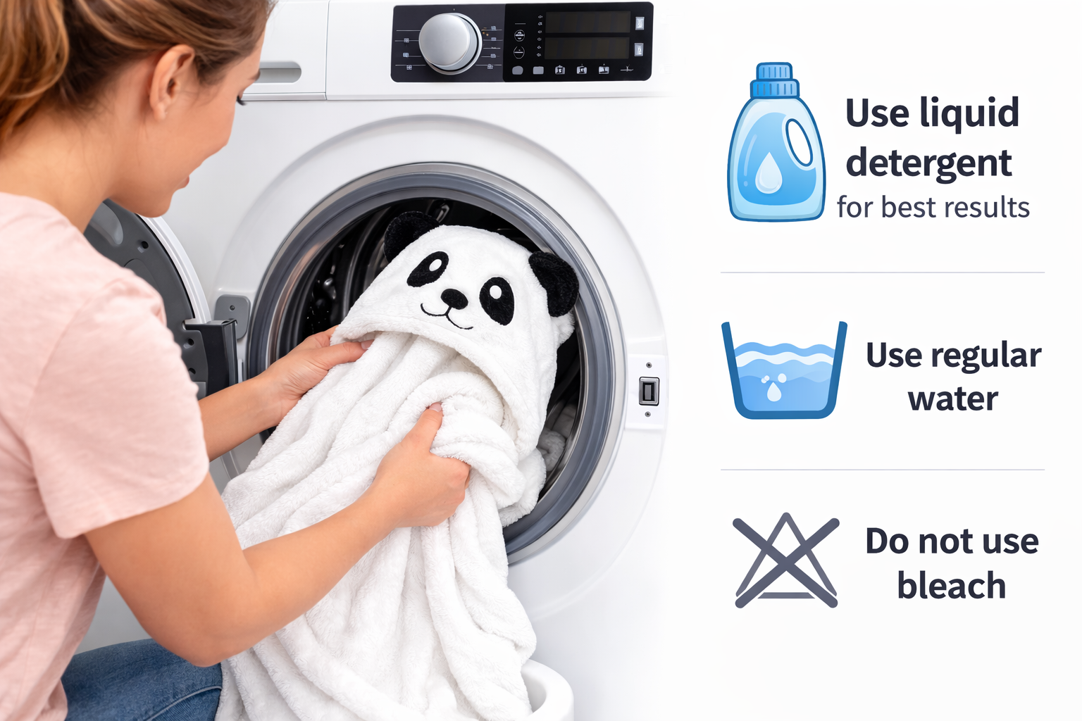 BRANDONN UltraSoft Hooded Baby Bath Towel