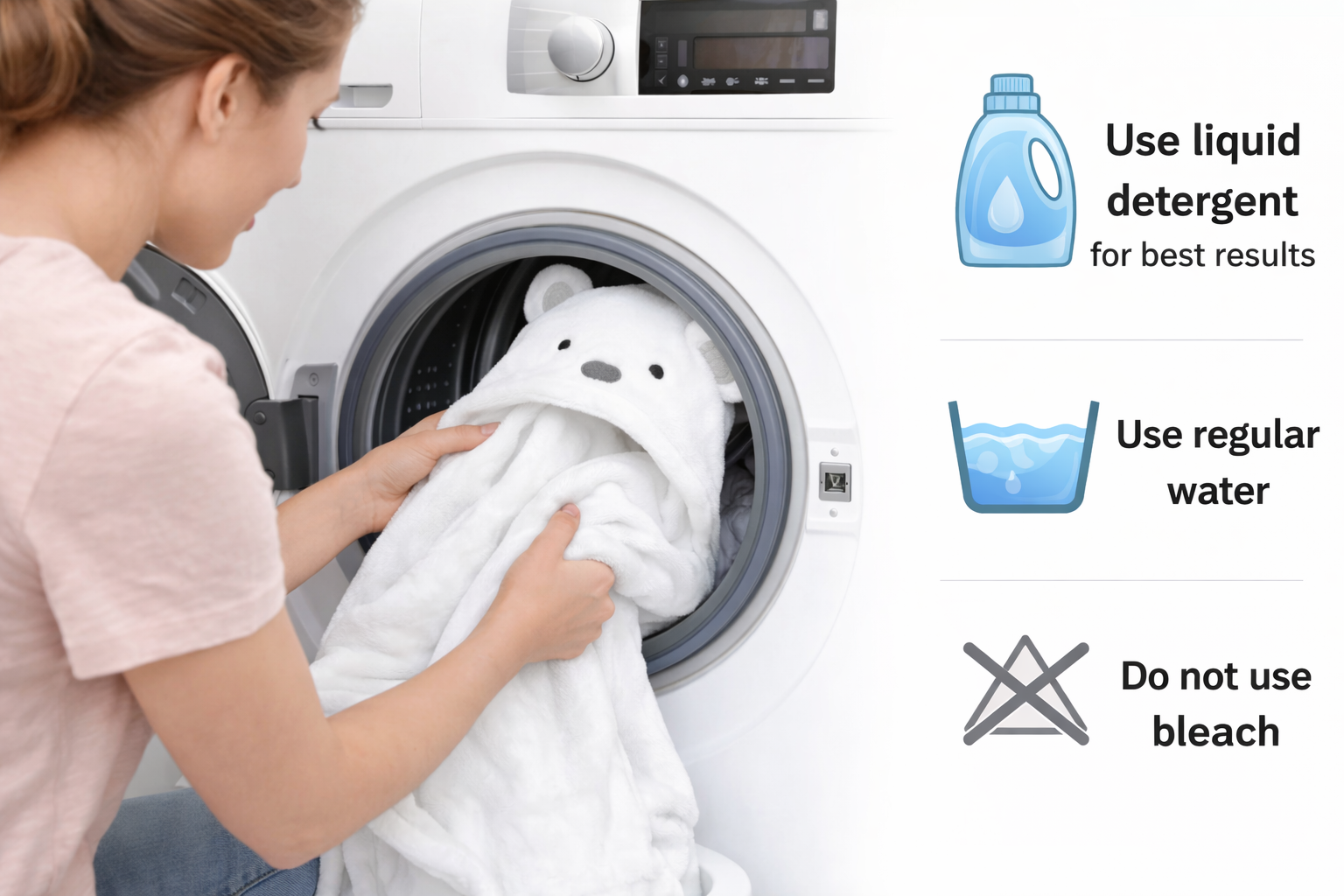 BRANDONN UltraSoft Hooded Baby Bath Towel