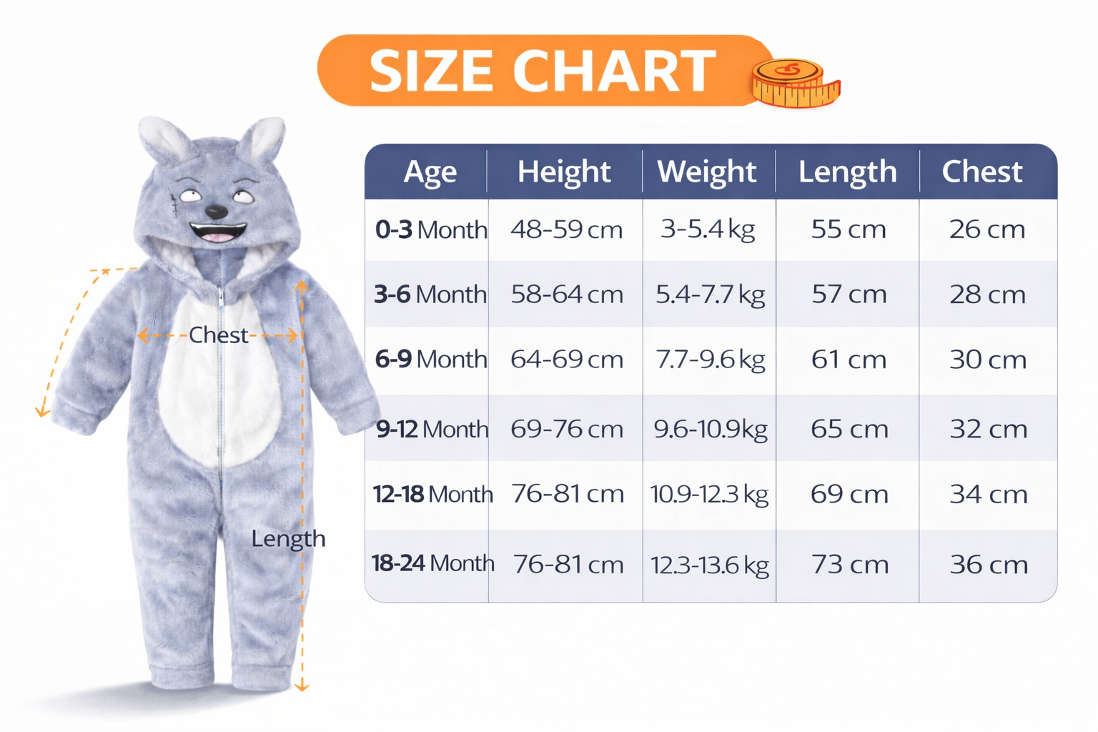 BRANDONN Baby Winter Fleece Romper – Hooded Warm Flannel Jumpsuit for Boys & Girls