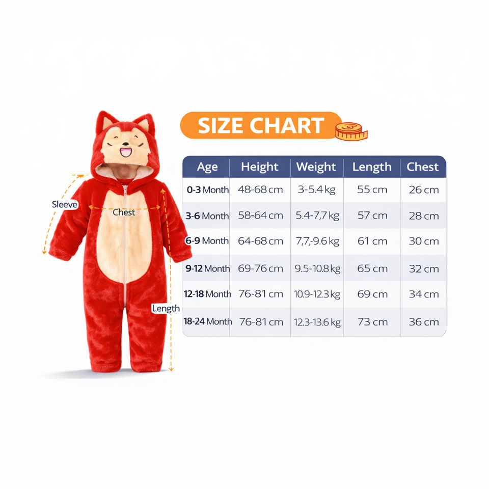 BRANDONN Baby Winter flannel Hooded Romper – Soft Warm Newborn Zipper Onesie