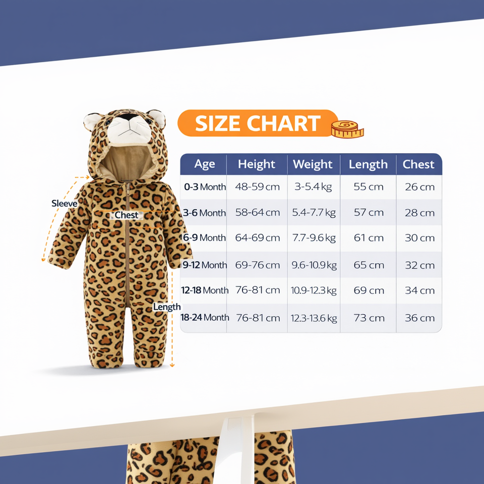 BRANDONN Baby Winter flannel Hooded Romper – Soft Warm Newborn Zipper Onesie