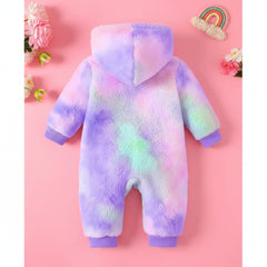 First Kick Baby and Kids cotton fleece romper jumpsuit onesie sleepsuit clouds embroided (0-6 Months)
