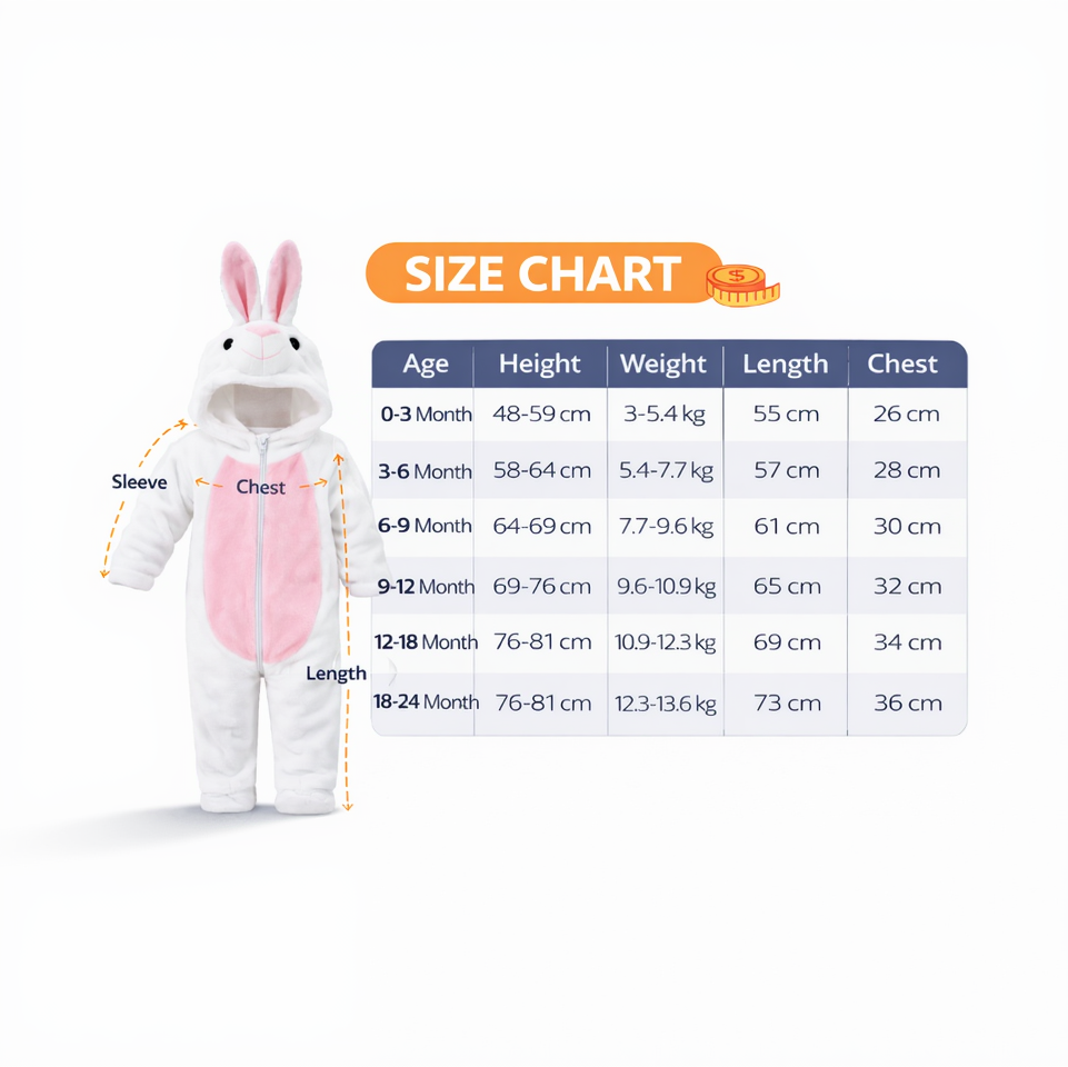 BRANDONN Baby Winter flannel Hooded Romper – Soft Warm Newborn Zipper Onesie