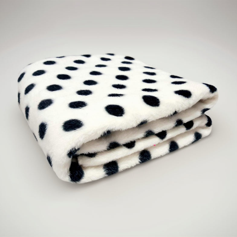 BRANDONN Newborn Ultrasoft Double Layered Polka Printed Wrapper Cum Baby Blanket for Babies