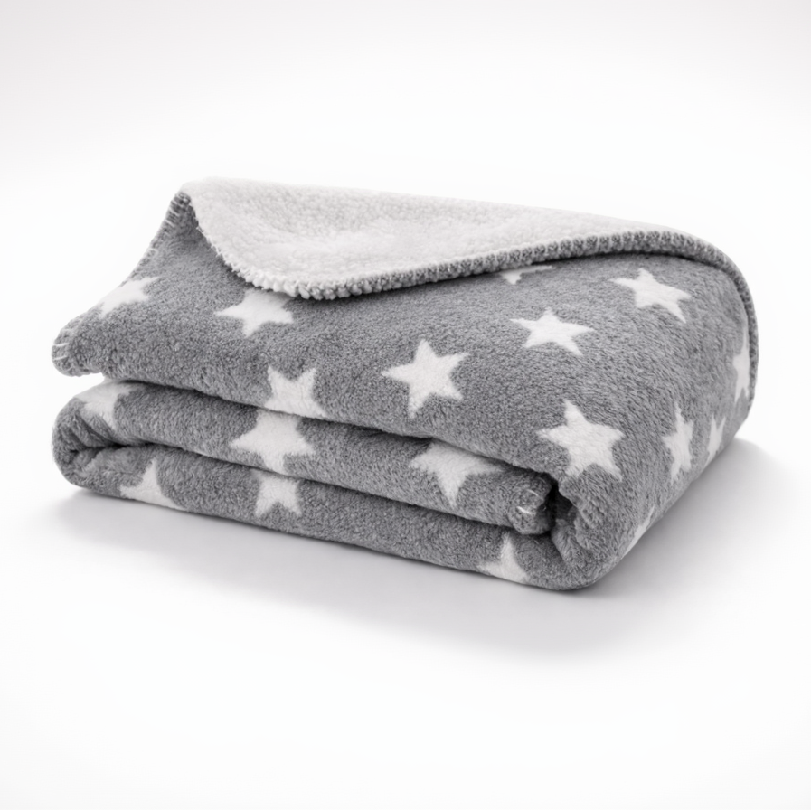 BRANDONN Newborn Baby Swaddle Blanket Gift Pack – Star Print Crib Wrapper (0–12 Months, 1 Pc)