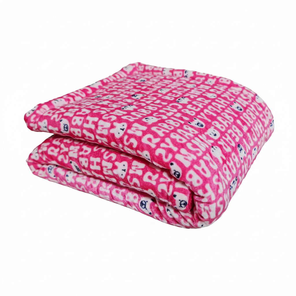 BRANDONN Newborn Baby Blanket, 3-Layer Fluffy Flannel Fur & Velvet Wrap, All-Season, Lightweight, 87×70 cm, 0–6 Months, Unisex