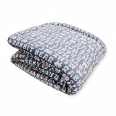 BRANDONN Newborn Baby Blanket, 3-Layer Fluffy Flannel Fur & Velvet Wrap, All-Season, Lightweight, 87×70 cm, 0–6 Months, Unisex