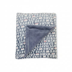BRANDONN Newborn Baby Blanket, 3-Layer Fluffy Flannel Fur & Velvet Wrap, All-Season, Lightweight, 87×70 cm, 0–6 Months, Unisex