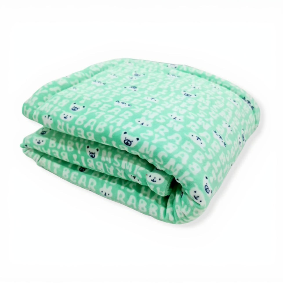 BRANDONN Newborn Baby Blanket, 3-Layer Fluffy Flannel Fur & Velvet Wrap, All-Season, Lightweight, 87×70 cm, 0–6 Months, Unisex