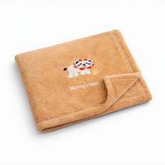 BRANDONN Newborn Baby Blanket & Swaddle Wrapper Gift Pack – Lion Design (0–12 Months, 1 Pc)