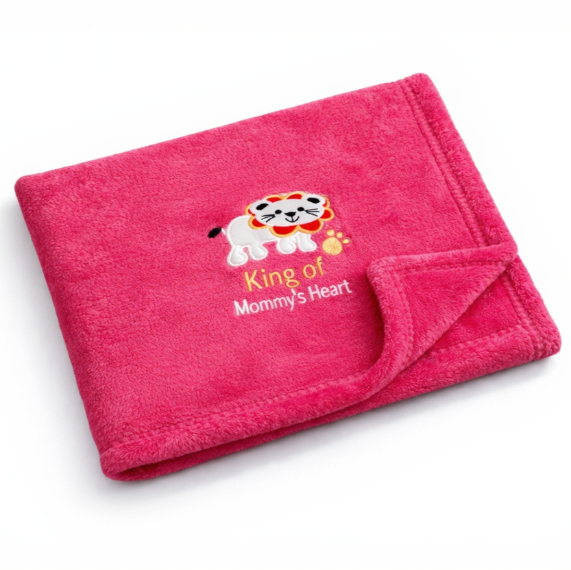 BRANDONN Newborn Baby Blanket & Swaddle Wrapper Gift Pack – Lion Design (0–12 Months, 1 Pc)