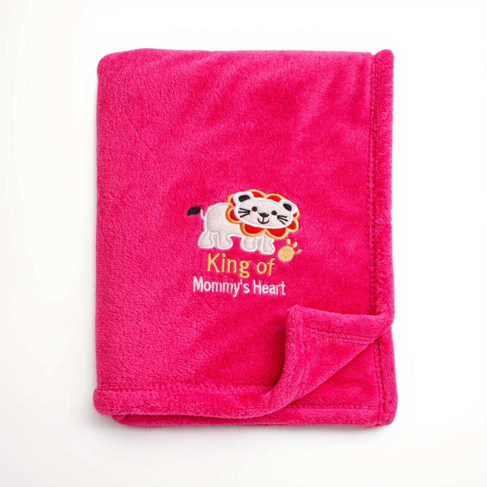 BRANDONN Newborn Baby Blanket & Swaddle Wrapper Gift Pack – Lion Design (0–12 Months, 1 Pc)