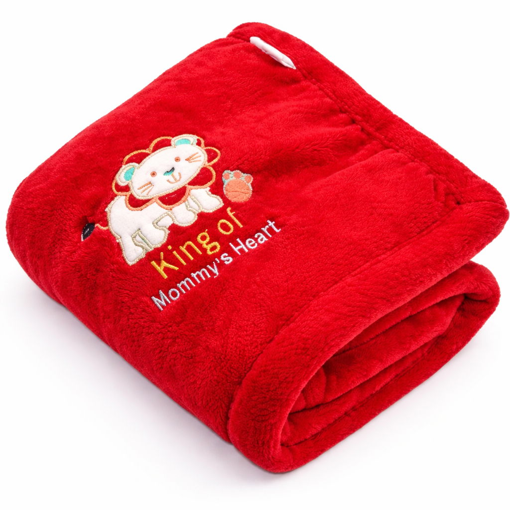 BRANDONN Baby Blanket Gift Set – Lion Crib Swaddle (0–12 Months, Pack of 1)