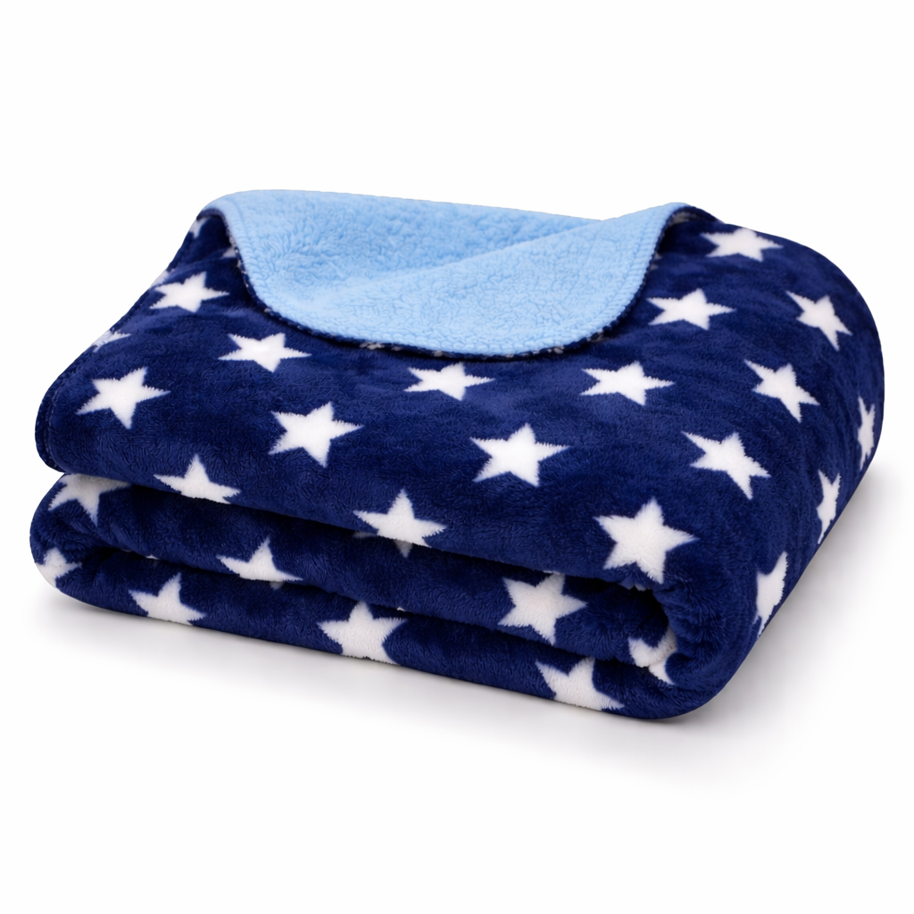 BRANDONN Newborn Baby Swaddle Blanket Gift Pack – Star Print Crib Wrapper (0–12 Months, 1 Pc)