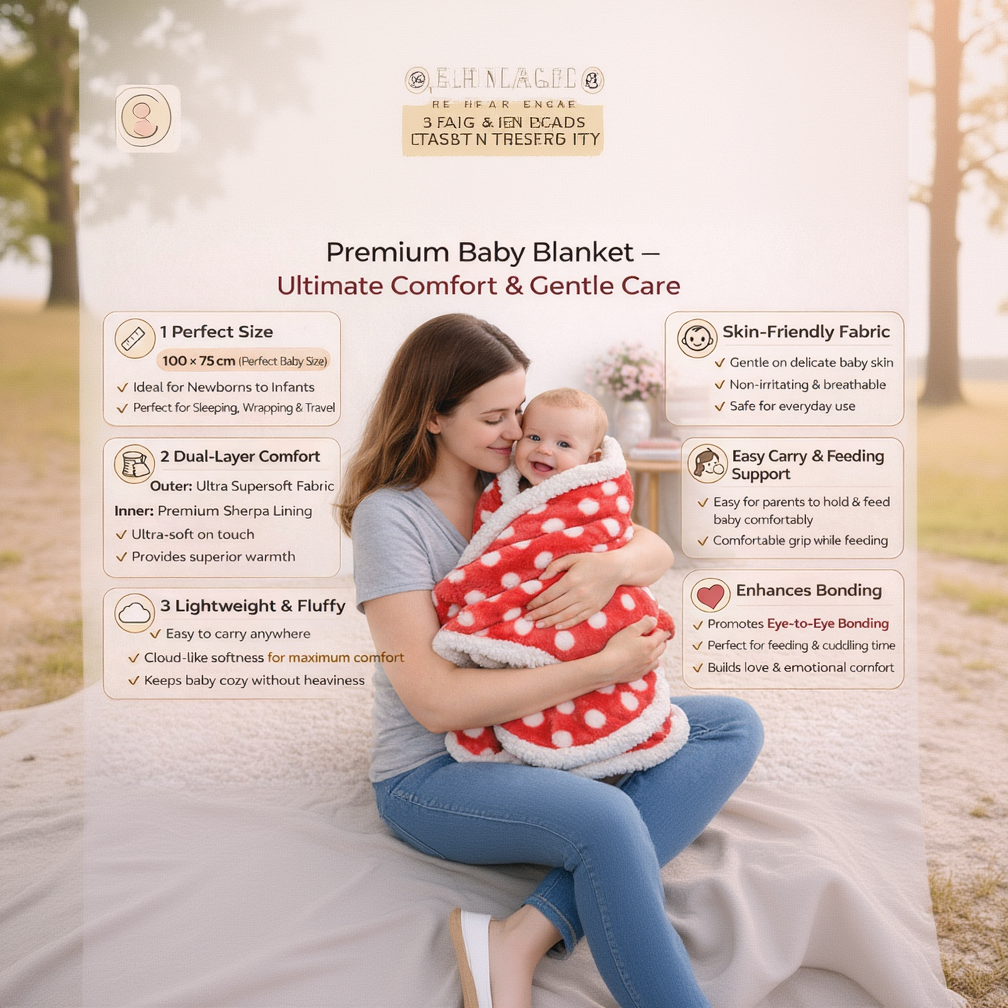 BRANDONN Newborn Baby Swaddle Blanket Gift Pack – Star Print Crib Wrapper (0–12 Months, 1 Pc)