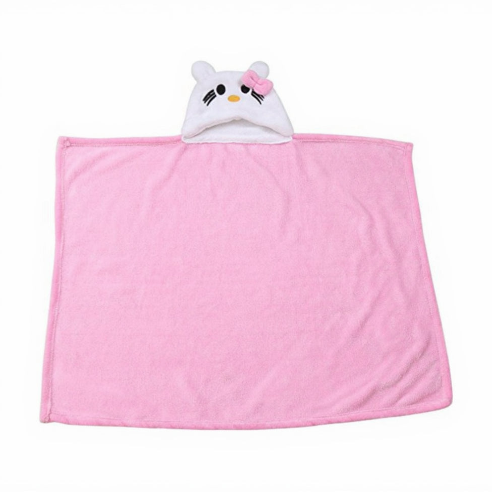 BRANDONN Newborn Furry Hooded Baby Blanket & Glacier Baby Wrapper Combo (Pack of 2)