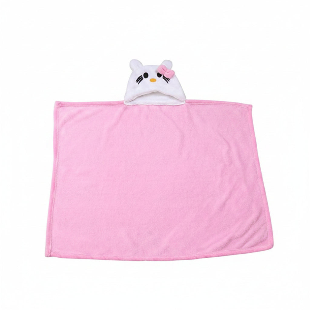 BRANDONN Newborn Furry Hooded Baby Blanket & Glacier Baby Wrapper Combo (Pack of 2)