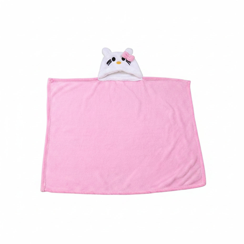 BRANDONN Newborn Furry Hooded Baby Blanket & Glacier Baby Wrapper Combo (Pack of 2)