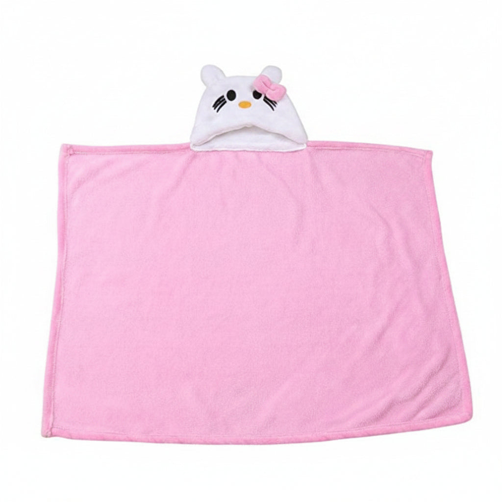 BRANDONN Newborn Furry Hooded Baby Blanket & Glacier Baby Wrapper Combo (Pack of 2)