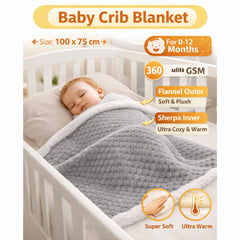 BRANDONN Newborn Baby Swaddle Blanket Gift Pack – Zigzag Design, 0–12 Months, 1 Pc