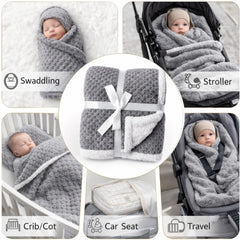 BRANDONN Newborn Baby Swaddle Blanket Gift Pack – Zigzag Design, 0–12 Months, 1 Pc