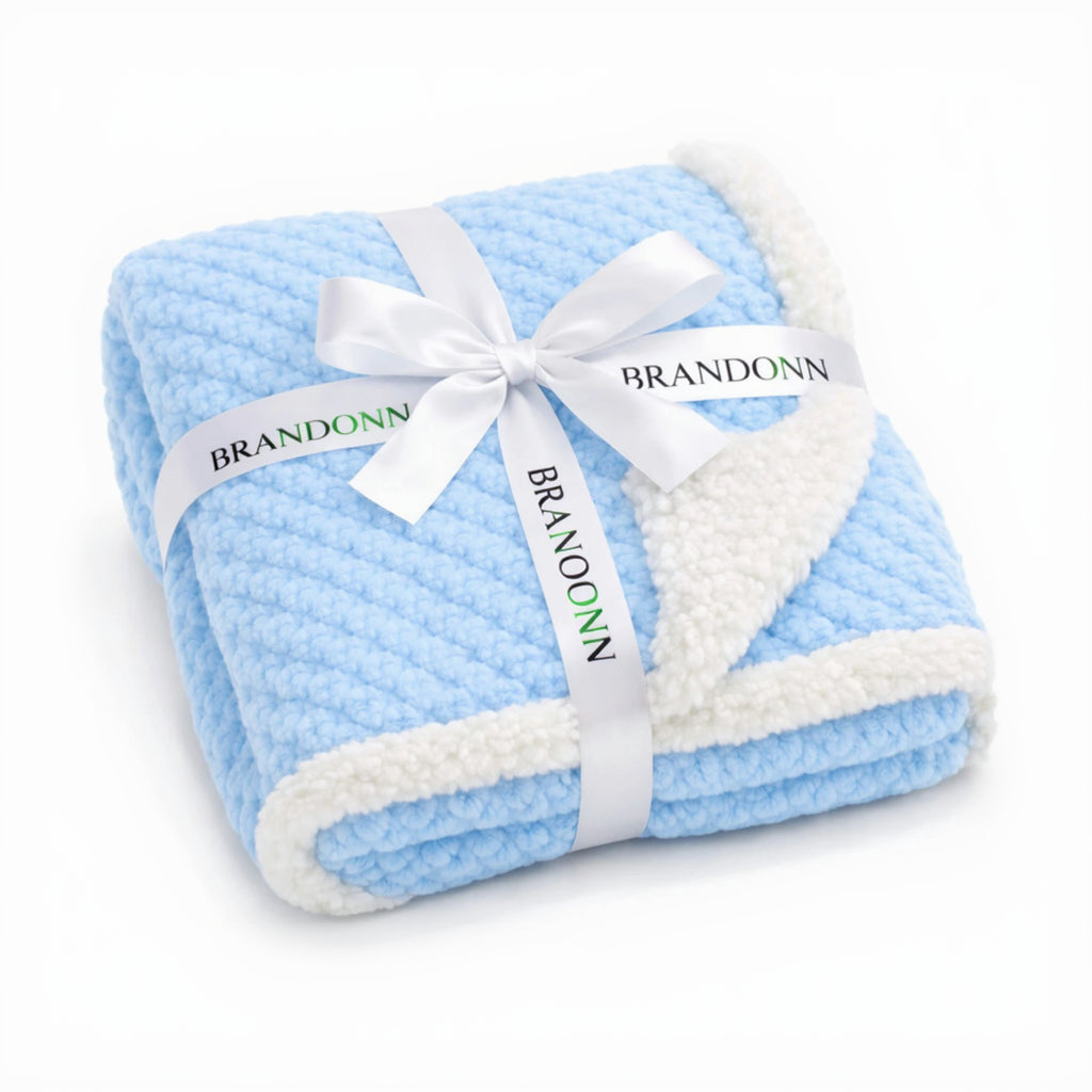 BRANDONN Newborn Baby Swaddle Blanket Gift Pack – Zigzag Design, 0–12 Months, 1 Pc