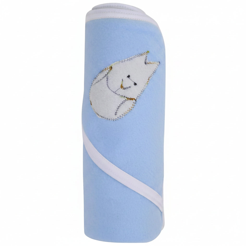 BRANDONN Extra Large Cute Hooded Side Boon Border Baby Blanket(Pack of 2, 28INCH X 36INCH)…
